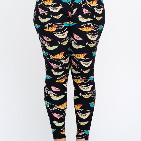 Plus Size Women's 4-Pack Multi-Pack of Randomly Assorted Fashion Lounge Leggings - Picture 8 of 16